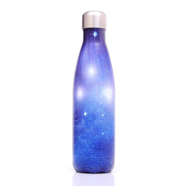 Sports bottle em inox com  fundo estrela 500 ML