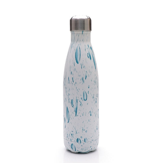 Sports bottle em inox com  fundo estrela 500 ML