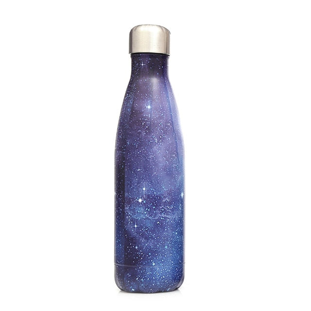 Sports bottle em inox com  fundo estrela 500 ML