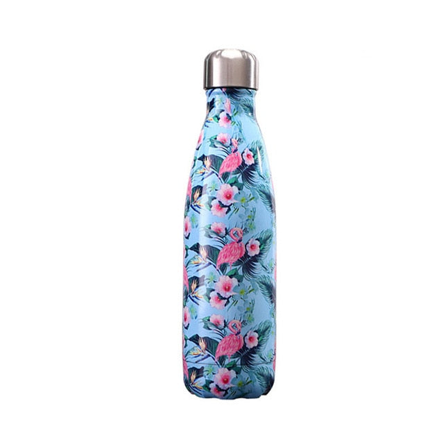 Sports bottle em inox com  fundo estrela 500 ML